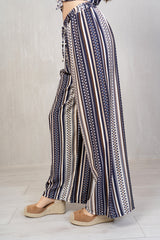 Pantalone Fantasia rigata Viscosa