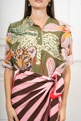 Camicia Jungle in 100% Cotone Made in Italy