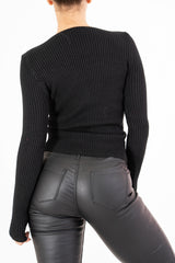 Cardigan Lace Gold in costina con pizzo