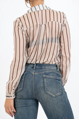 Camicia Rigata Sheer Glam