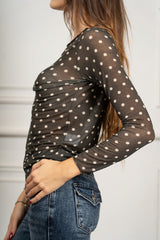 modella indossando Maglia Aveline colore