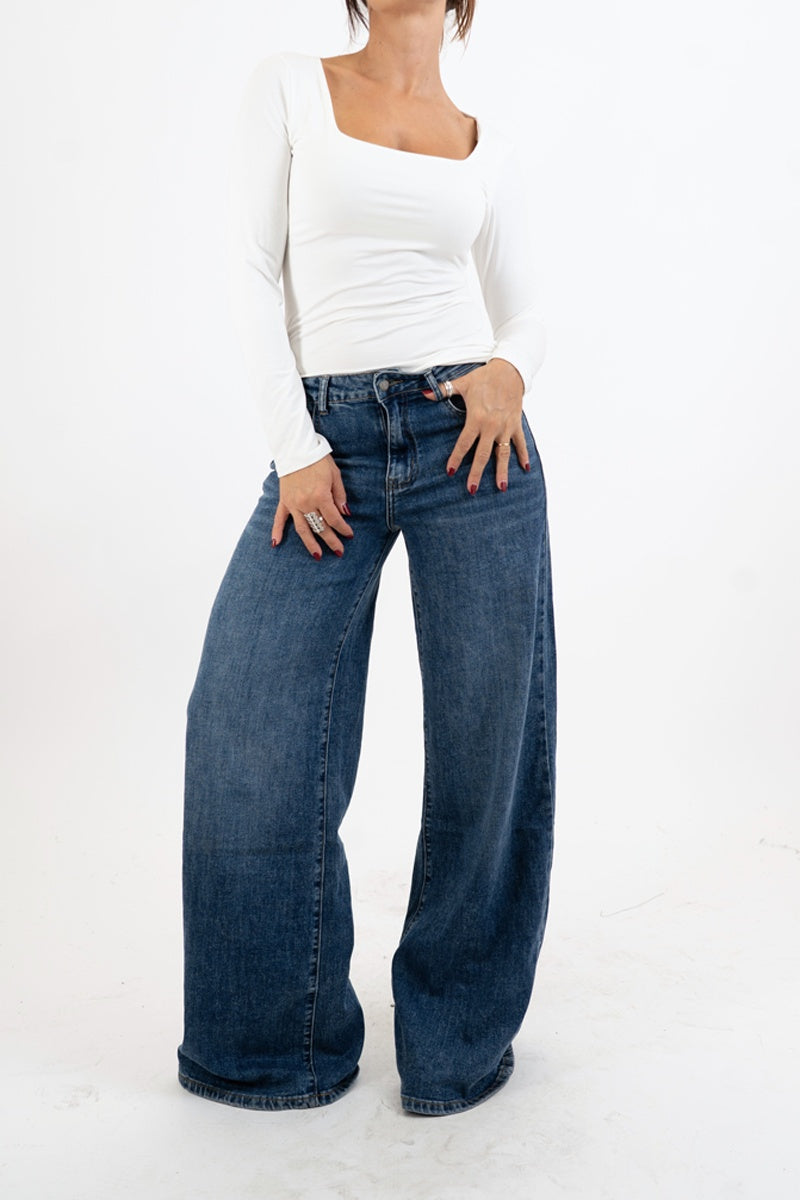 Maglia SquareFit in viscosa elasticizzata