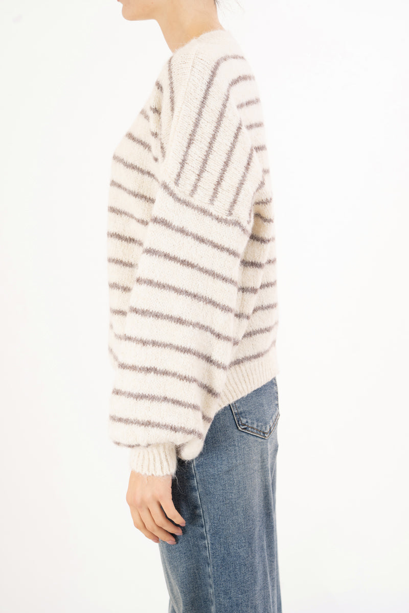 Maglione Soft Lines over a righe