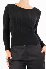 Maglia Dream Soft Touch in viscosa con girocollo ampio