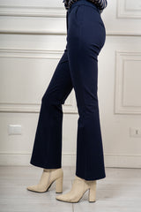 Pantalone Margot Flare Blu