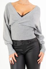 Maglia SoftCross incrociata in viscosa elasticizzata