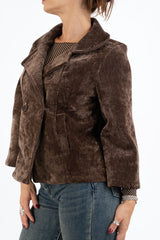 Cappottino VelvetShell corto doppio petto