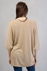 Cardigan lungo in filo lurex