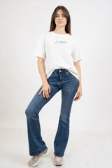 T-shirt scritta cotone “Di mattina...”.