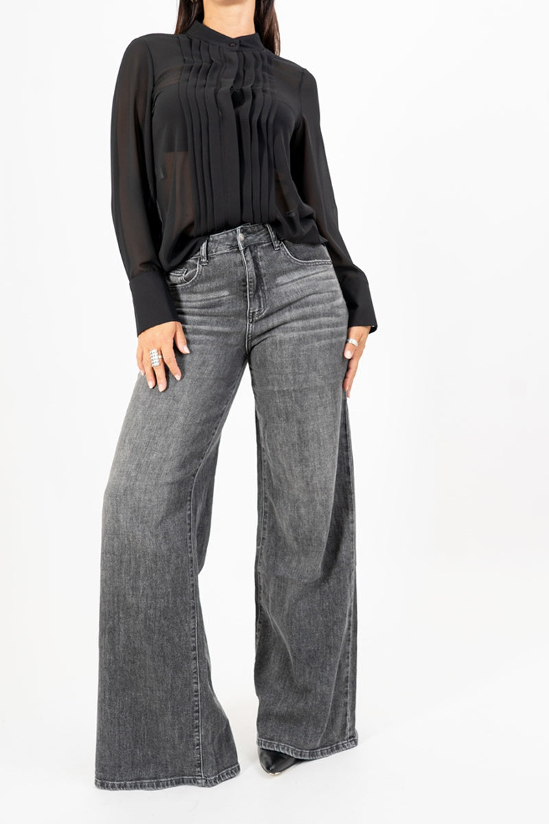 Camicia Georgette Pleats.