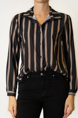 Camicia in georgette LineArt a righe