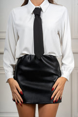 Camicia Kensington con cravatta nera