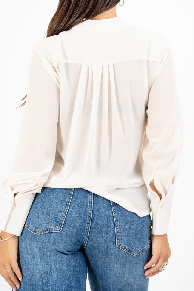 Camicia Georgette Pleats.