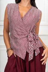 Camicia Portafoglio Fantasia Duna in Viscosa Made in Italy