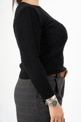 modella indossando Maglioncino SoftTrecce colore