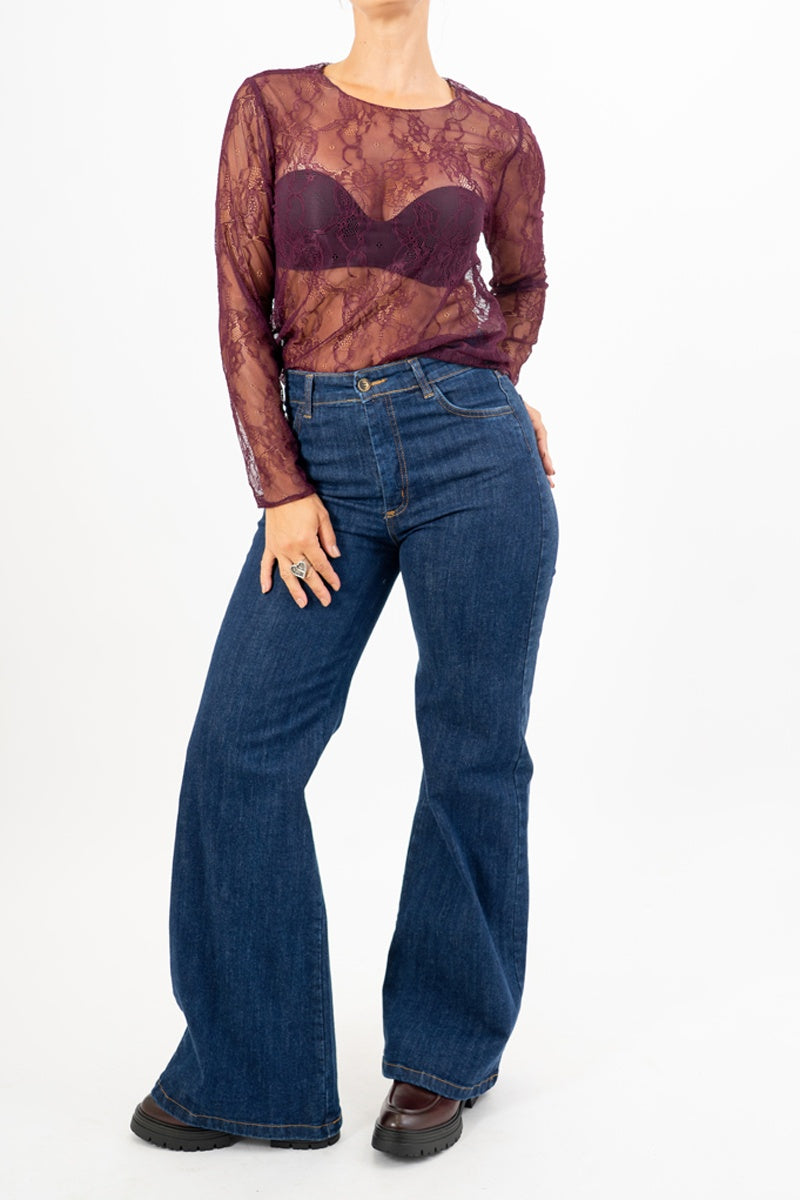 Lace Essential girocollo
