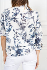 Camicia fantasia Tropical Ink in cotone