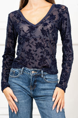 Maglia Velvet Bloom V