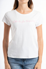 T-shirt ricamata “Chi la fà l'aspetti!”