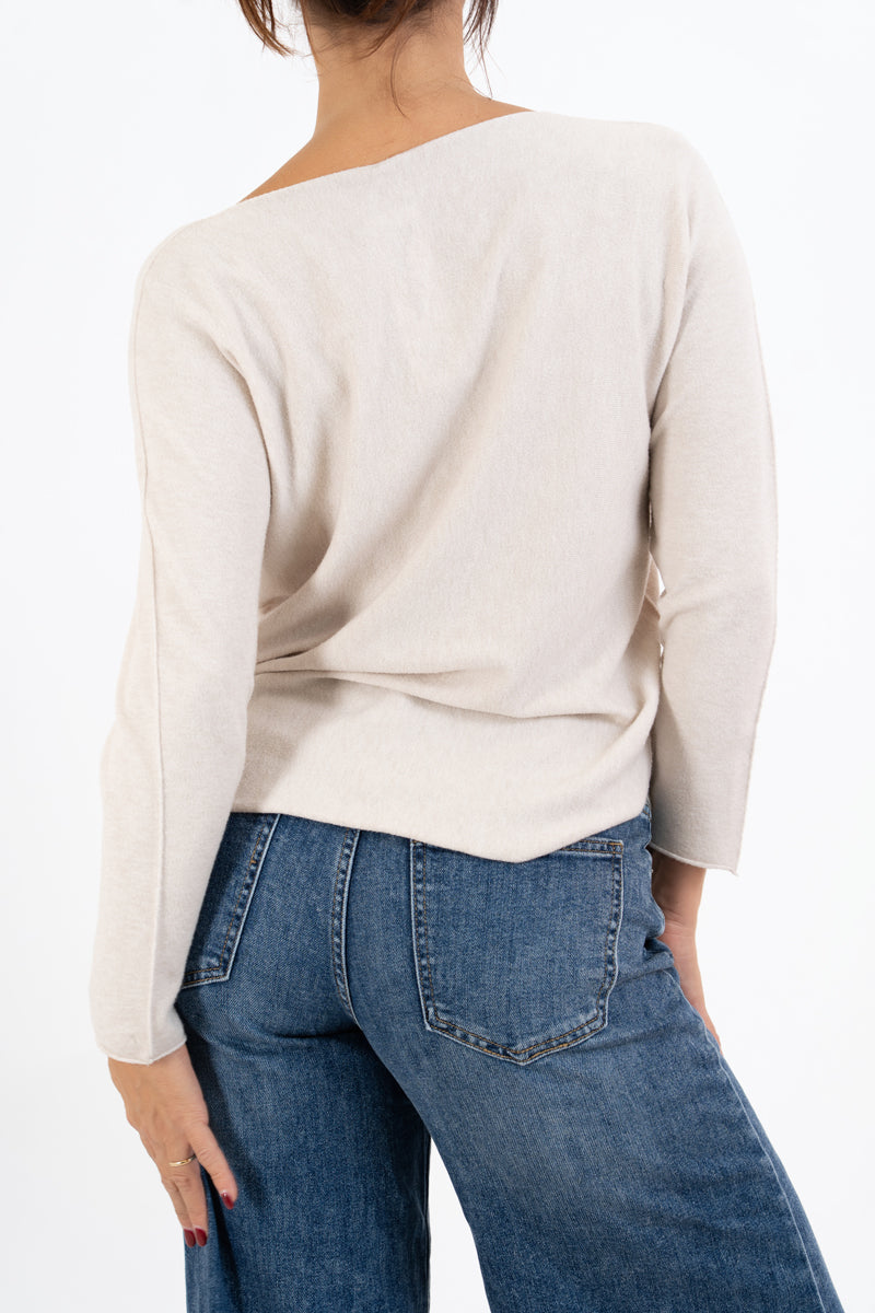 Maglia SoftVibe in misto viscosa scollo a V