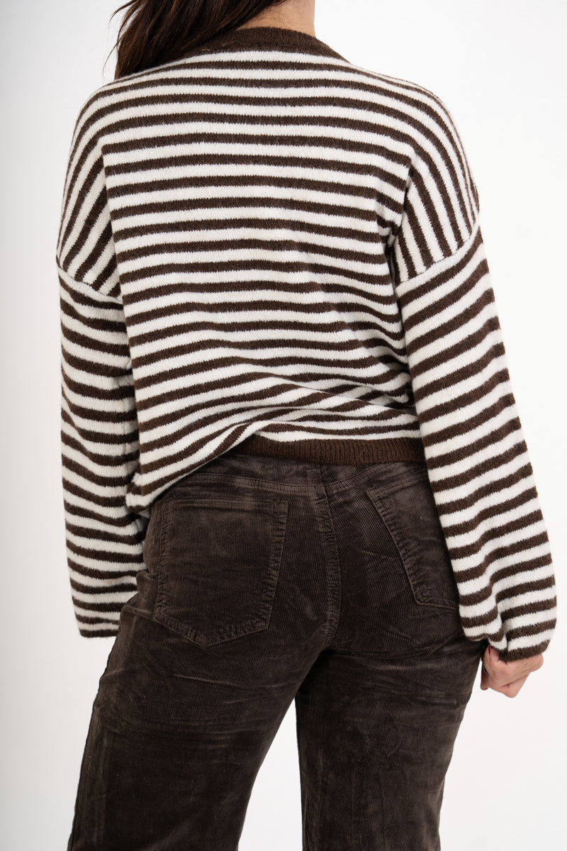 Maglioncino Candy Lines rigato over