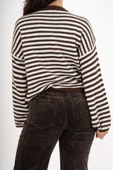 Maglioncino Candy Lines rigato over