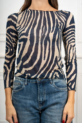 Maglia Aveline Zebrata
