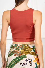 Top Crop Doppiato Basic