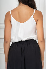 Top Spalline Regolabili in Lyocell Velato