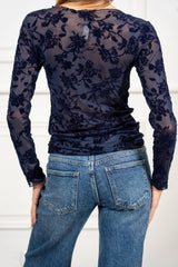Maglia Velvet Bloom Round