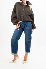 Jeans relaxed fit denim medio