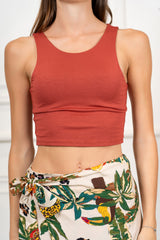 Top Crop Doppiato Basic