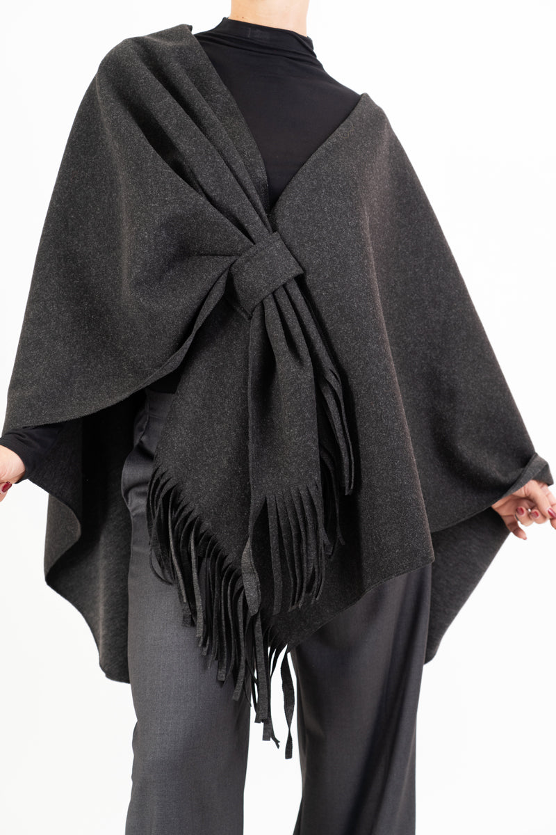 Mantella SoftEmbrace in panno con frange