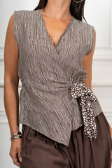Camicia Portafoglio Fantasia Duna in Viscosa Made in Italy