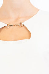 Maglia BitDetail con scollo a goccia