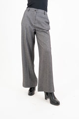Pantalone TailorFit palazzo in poliviscosa mélange