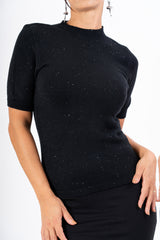 T-shirt Chic paillettes in viscosa elasticizzata