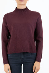 Maglione CozyVibe collo vulcano in misto viscosa