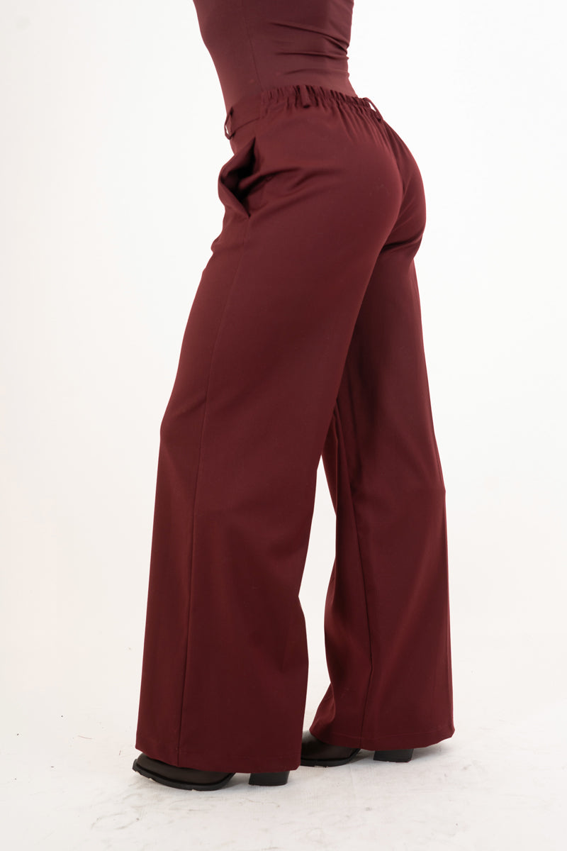 Pantalone CityPalazzo in poliviscosa elasticizzata