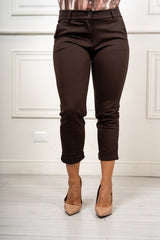 Pantalone Margot a sigaretta Marrone