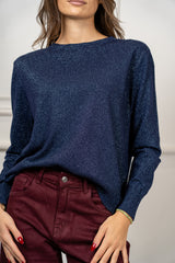 modella indossando Maglia Aster Lurex colore