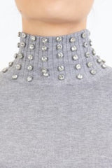 Tubino Shine con strass su collo e polsi