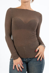 Maglia DotSoft in modal e cashmere a pois