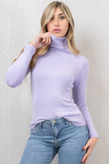 Maglione misto viscosa dolcevita