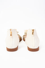 Sandalo Apricot Intrecciato