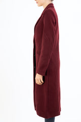 Cappotto Wine Touch monopetto in panno