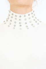 Tubino Shine con strass su collo e polsi
