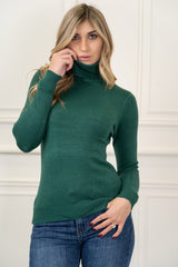 Maglione misto viscosa dolcevita