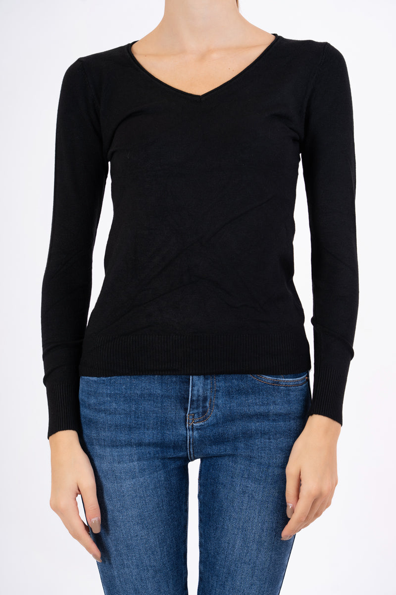 Maglia Dream Basic Scollo a V in Viscosa