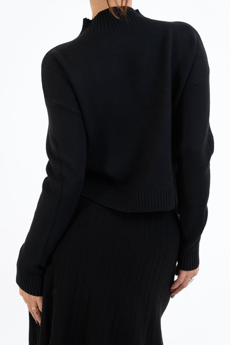 Maglione CozyVibe collo vulcano in misto viscosa